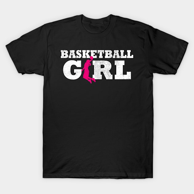 Basketball Girl Player Silhouette Sport Women Gift T-Shirt by snnt